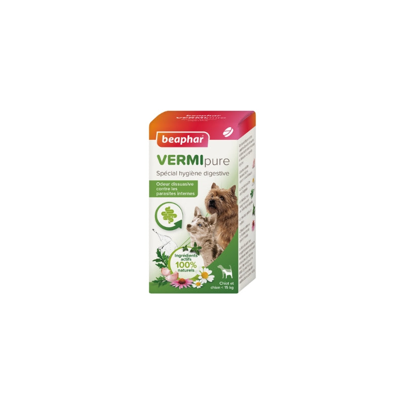 Comprimés purge Vermipure chiot et petit chien Beaphar