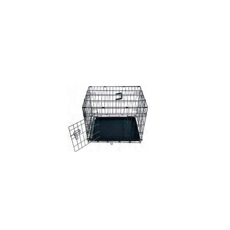 Cage de transport pliable noir 78 x 55 x 62cm