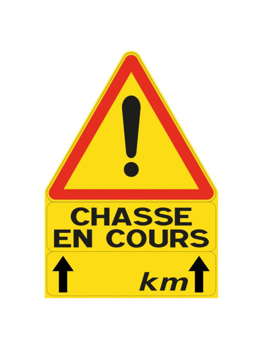Panneau Signalisation Triangulaire Chasse en cours