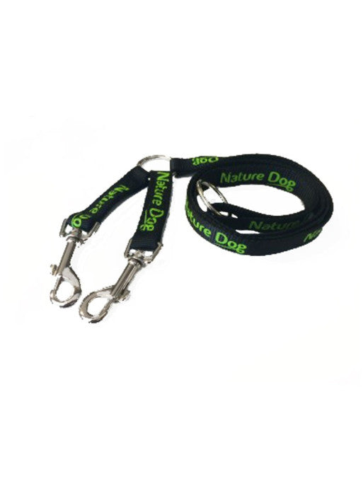Laisse double plate naturedog