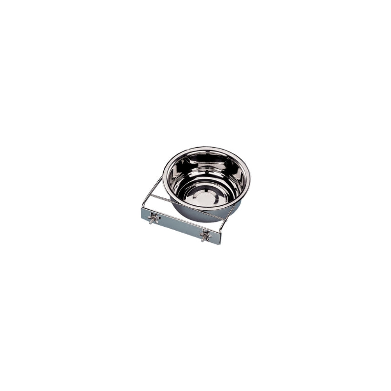 Mangeoire en inox à fixer