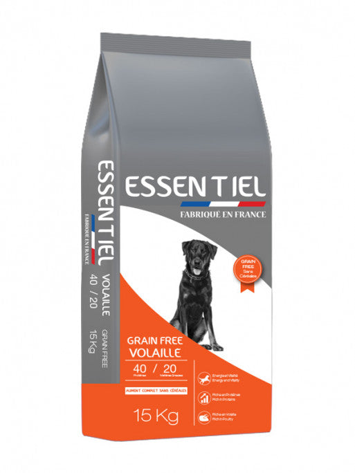Croquettes Essentiel Grain Free Volaille 40/20 Nature Dog