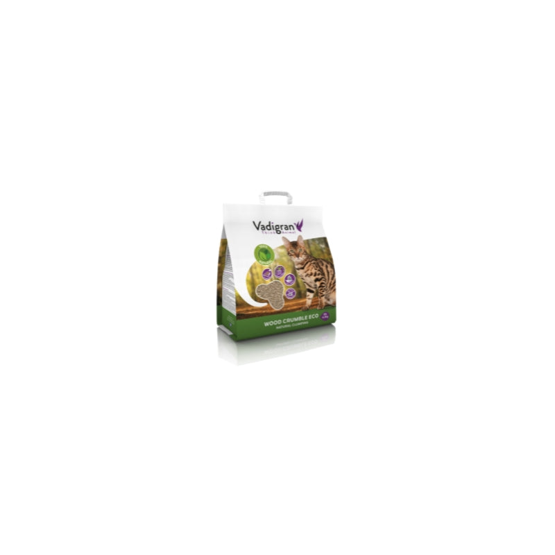Litière pour chat Wood Crumble 10L Vadigran