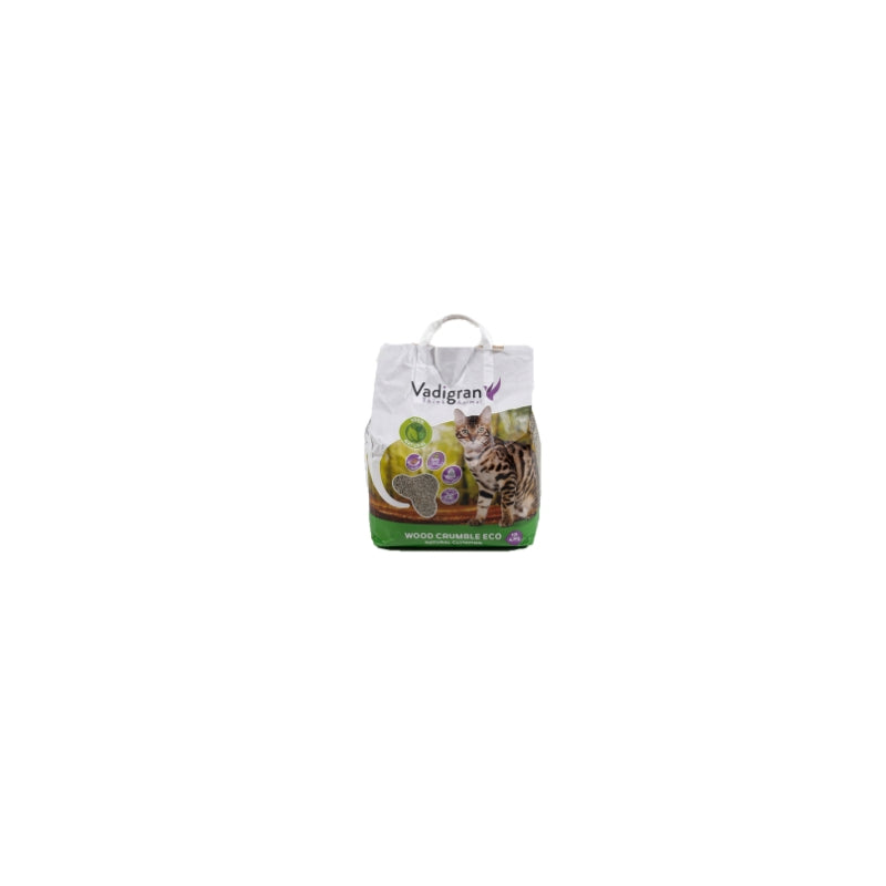 Litière pour chat Wood Crumble 10L Vadigran