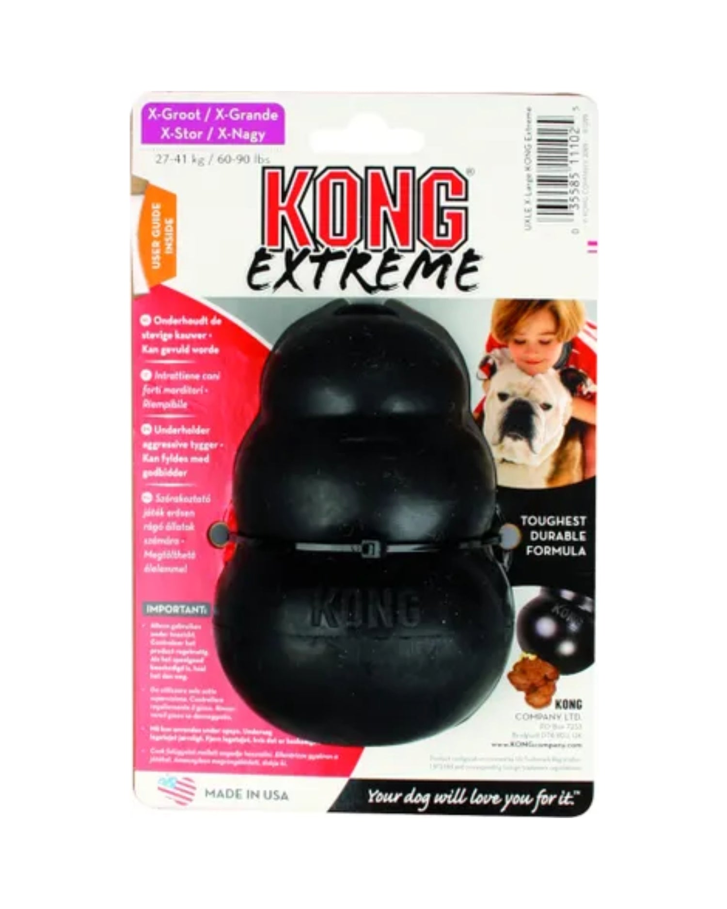 Jouet Kong extreme noir