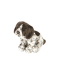Peluche Chien Pointer 27cm Nature de Brenne