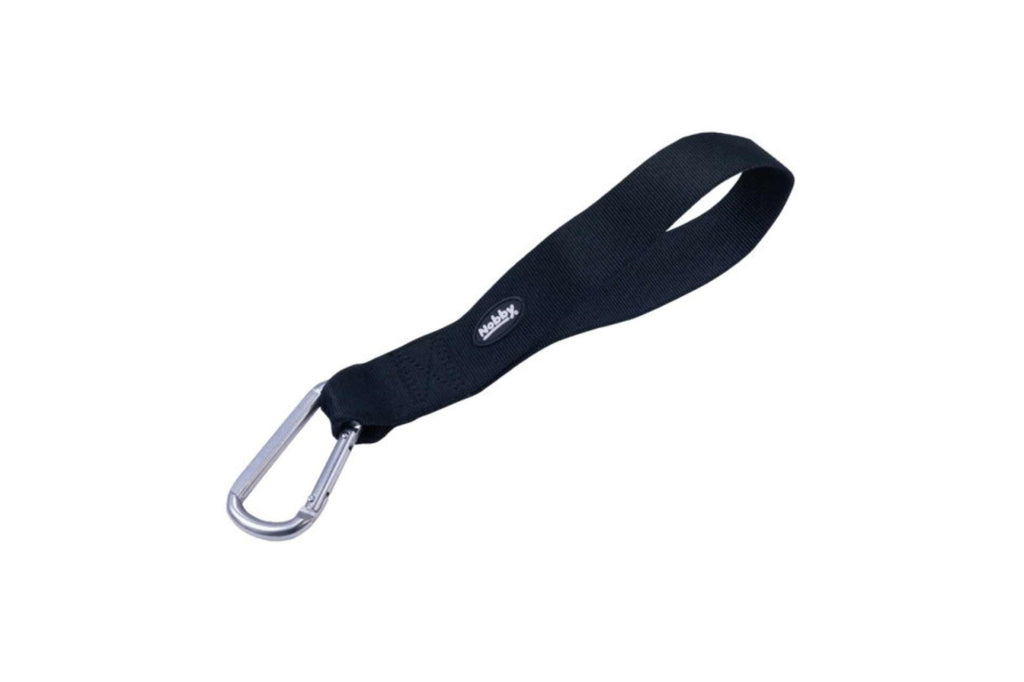 Ceinture de sécurité et laisse courte noir 38mm x 30cm