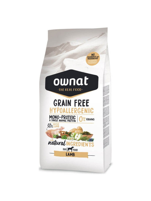 Croquettes Grain Free Hypoallergenic Lamb Ownat 12 kg