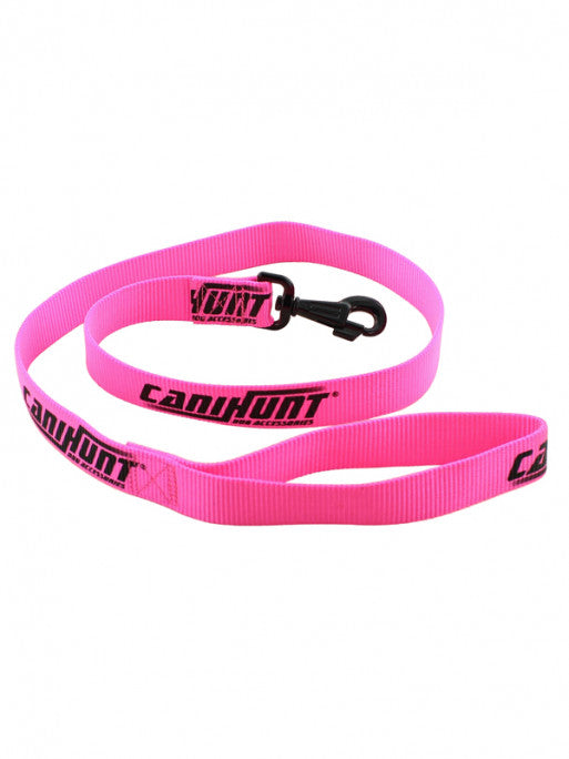 Laisse Hunter simple plate 120cm Rose CaniHunt