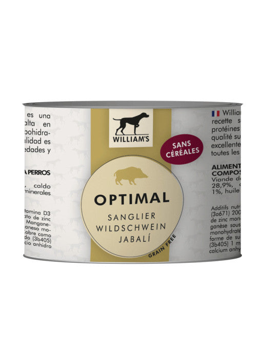Pâtée William's Optimal Sanglier 200g