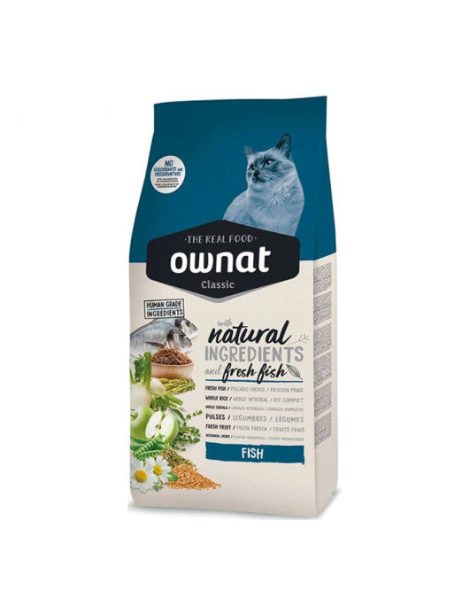 Croquettes chat Classic Fish Ownat 4 kg