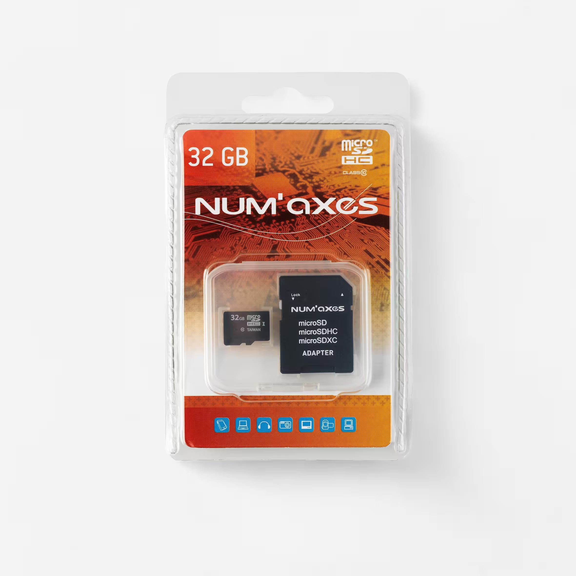 Carte Micro SD 32Gb Num'axes