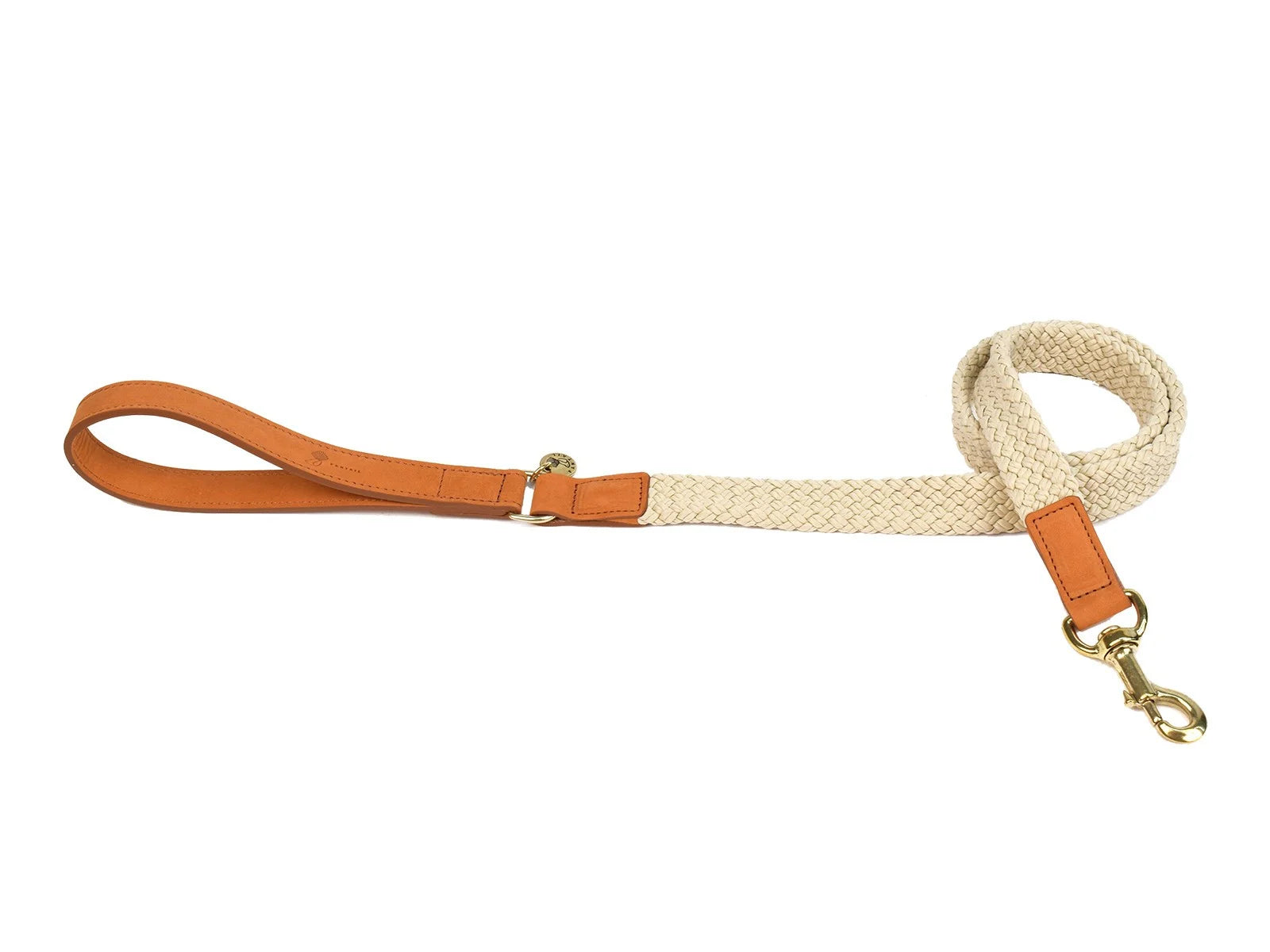 Laisse pour chien brun clair 120x25mm