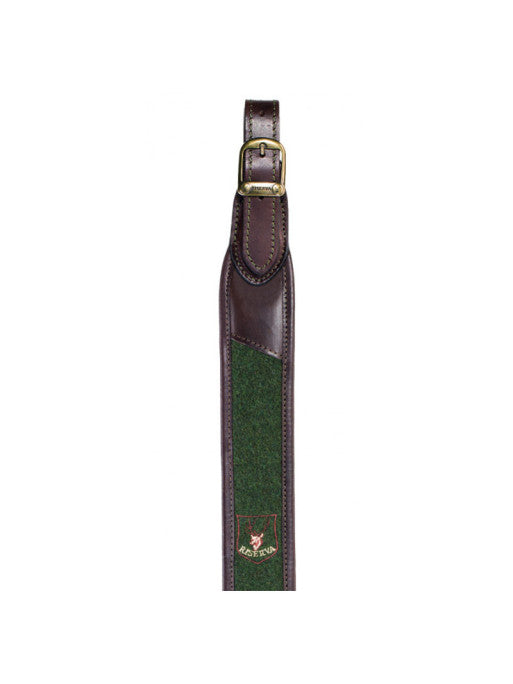 Bretelle carabine loden avec attache métallique
