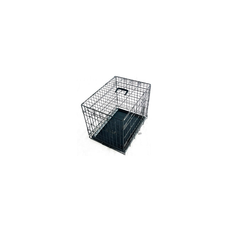 Cage de transport pliable noir 109 x 71 x 79cm