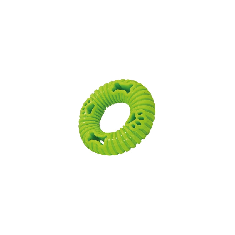 Jouet anneau souple vert